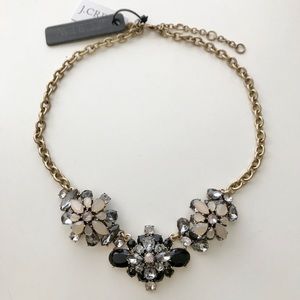 🆕 J.CREW Crystal Clusters Statement Necklace